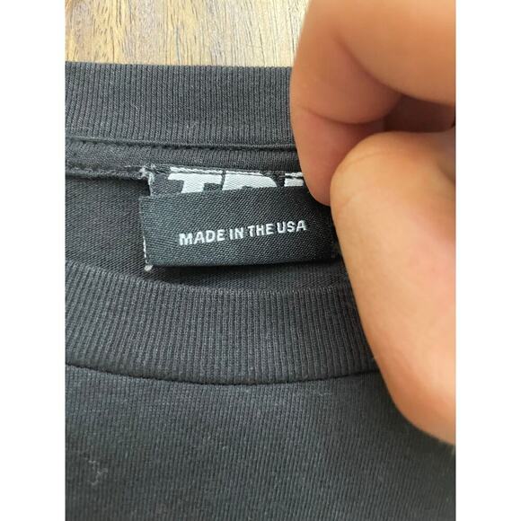 TDL Men's Black Brady Bear By The Dirt Label Crew Neck T-Shirt Size Large - Picture 5 of 7